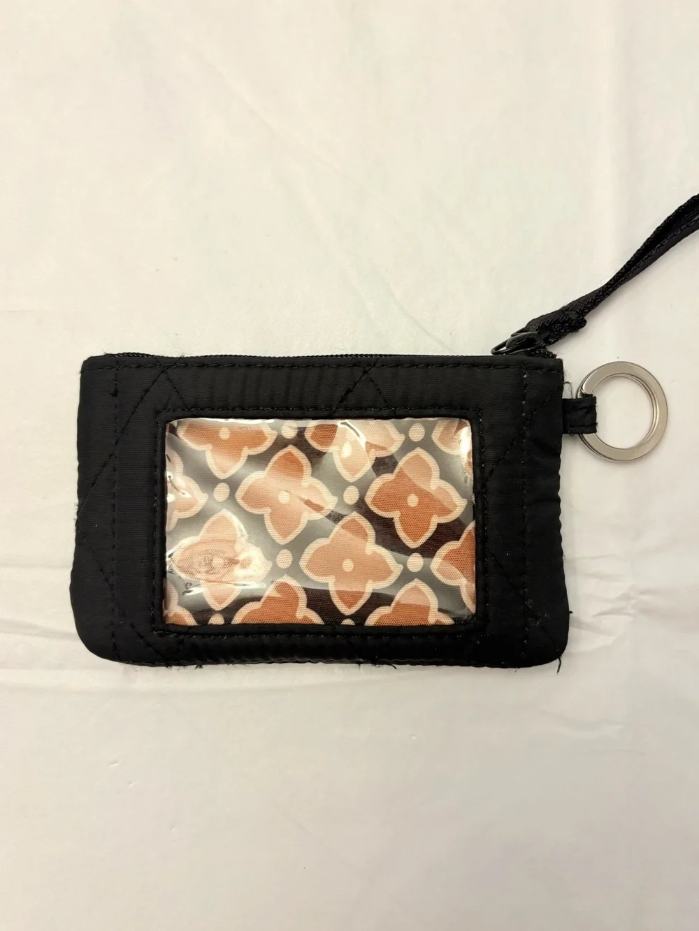 Vera Bradley Black Zip ID Case